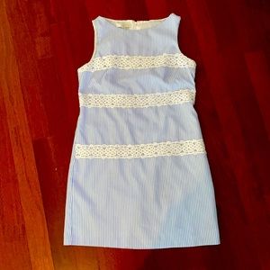 Seersucker shift dress